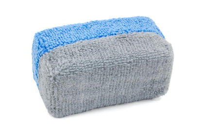 Mini [Saver Applicator Terry] Microfiber Coating Applicator Sponge with Plastic Barrier - 12 pack
