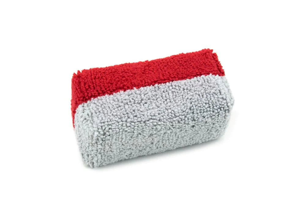 Mini [Saver Applicator Terry] Microfiber Coating Applicator Sponge with Plastic Barrier - 12 pack